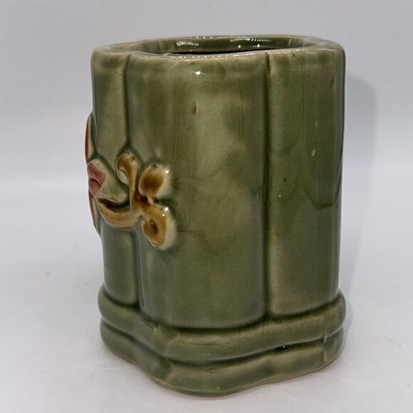 VTG Majolica Lucky Bamboo Elephant Planter - Picture 2 of 8